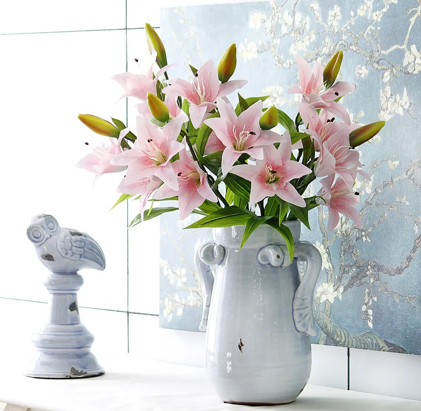 1 Bundle Artificial Flowers Lily for Wedding Party Birthday Decoration Real Touch Flowers DIY Decorative Flower
1 Bundle Artificial Flowers Lily for Wedding Party Birthday Decoration Real Touch Flowers DIY Decorative Flower