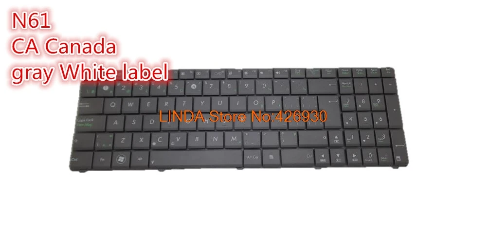 New ASUS N61D N61DA N61J N61JA N61JQ N61JV N61VF N61VG N61VN US white keyboard