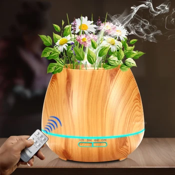 DEKAXI 550ml Ultrasonic Air Humidifier Aroma Essential Oil Diffuser with Wood Grain Electric LED Lights Aroma Diffuser for Home
DEKAXI 550ml Ultrasonic Air Humidifier Aroma Essential Oil Diffuser with Wood Grain Electric LED Lights Aroma Diffuser for Home