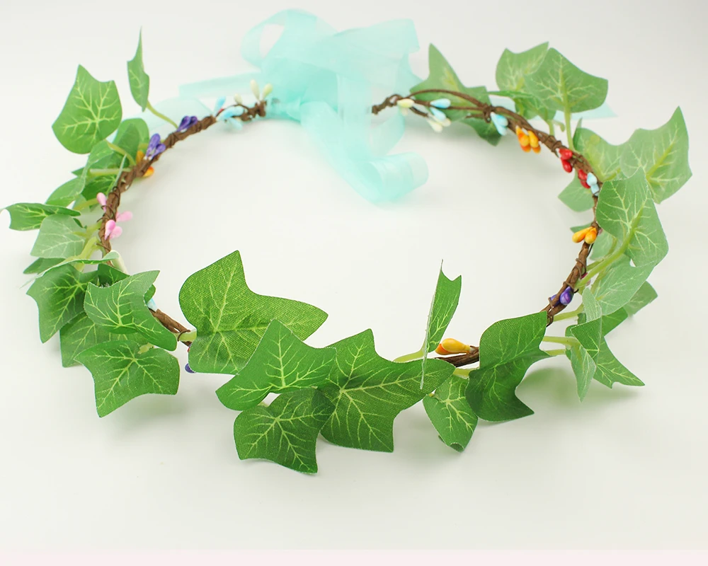 leaves green Rattan Forest Flower Wreath Artificial Flower Head Wreath For Hair Floral headband Hair accessories Flower
leaves green Rattan Forest Flower Wreath Artificial Flower Head Wreath For Hair Floral headband Hair accessories Flower