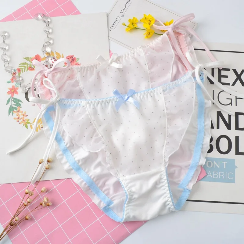 SP&CITY Japan Young Girls Cute Bow Panties Women Ruffle Dots Seamless Underwear Sexy Soft Cotton Briefs Kwaii Lingerie Menstrual
SP&CITY Japan Young Girls Cute Bow Panties Women Ruffle Dots Seamless Underwear Sexy Soft Cotton Briefs Kwaii Lingerie Menstrual