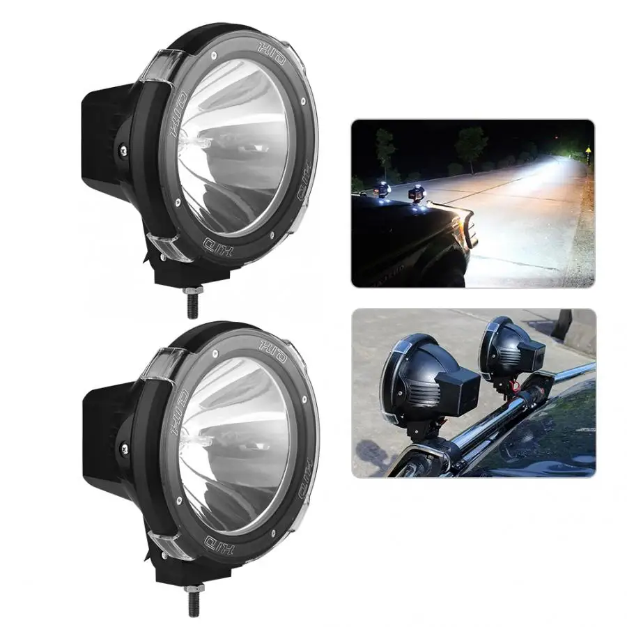 2PCS 7" 12V/100W Work light Headlight High Beam Spot Light 6925LM Car Fog Light Black /Red circle with Spotlight Control Wiring
2PCS 7" 12V/100W Work light Headlight High Beam Spot Light 6925LM Car Fog Light Black /Red circle with Spotlight Control Wiring