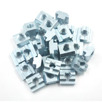 Silver European Standard 45 Series Aluminum Slot Carbon Steel Half Round Roll In Sliding T Slot Nut with M10 Thread Pack of 20
Silver European Standard 45 Series Aluminum Slot Carbon Steel Half Round Roll In Sliding T Slot Nut with M10 Thread Pack of 20