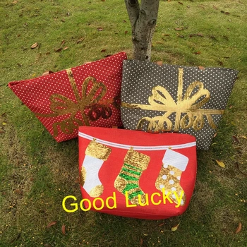 50pcs/lot Fashion Personalized Cute Monogrammed Christmas Present Holiday Women Sequin Jute Tote Bag
50pcs/lot Fashion Personalized Cute Monogrammed Christmas Present Holiday Women Sequin Jute Tote Bag