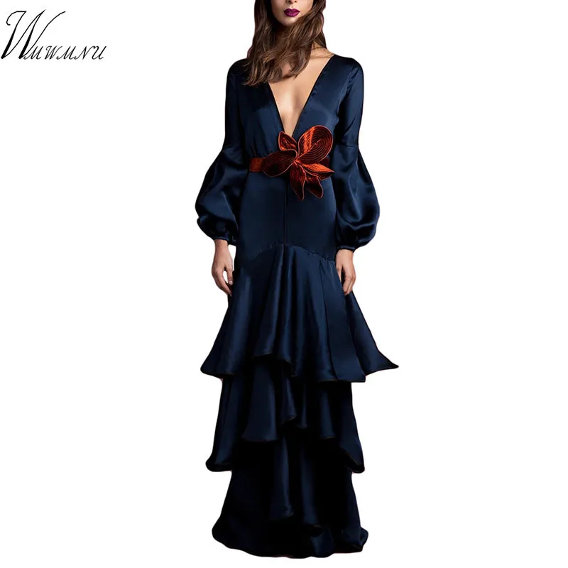 2019 Women Cascading Ruffle Vintage Elegant Party Night Dresses Summer Casual Maxi Long Lantern Sleeve Pleated Dress Plus Size
2019 Women Cascading Ruffle Vintage Elegant Party Night Dresses Summer Casual Maxi Long Lantern Sleeve Pleated Dress Plus Size