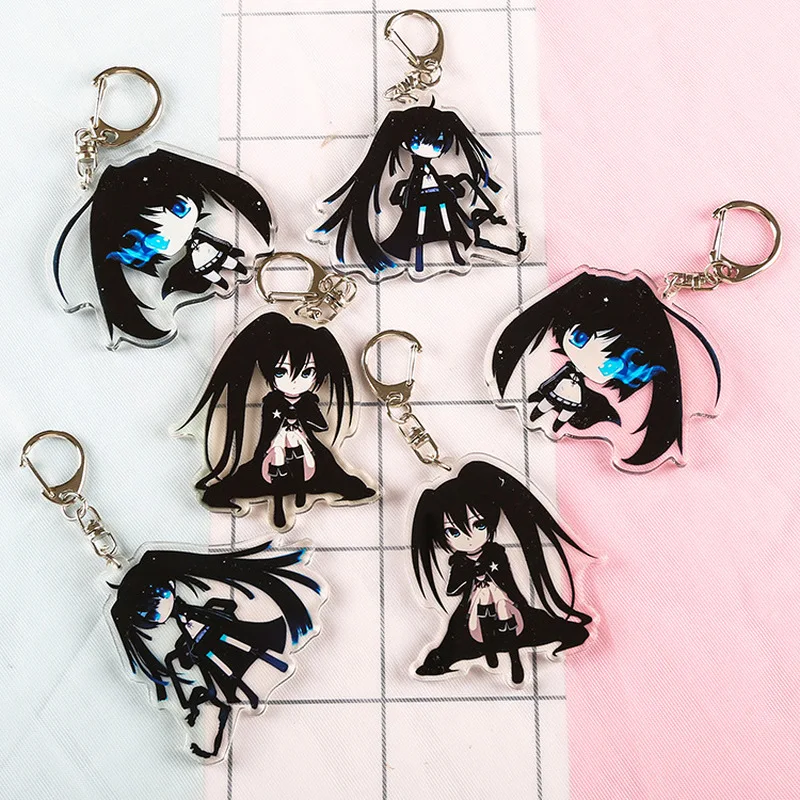 1 Pcs Black Rock Shooter cartoon Acrylic keychain fashion cute funny porte clefs bag pendants Jewelry brelok do kluczy kids toy
1 Pcs Black Rock Shooter cartoon Acrylic keychain fashion cute funny porte clefs bag pendants Jewelry brelok do kluczy kids toy