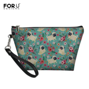 FORUDESIGNS Funny Pug Flower Pattern Make up Bag for Women Travel Organizer for Cosmetics Case Toiletry Kit Necessarie Feminina
FORUDESIGNS Funny Pug Flower Pattern Make up Bag for Women Travel Organizer for Cosmetics Case Toiletry Kit Necessarie Feminina