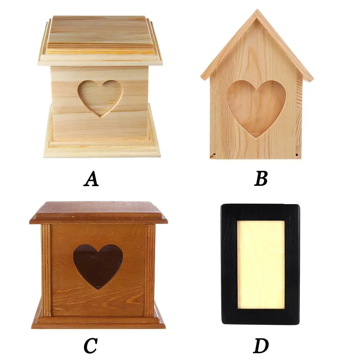 4 Style Can Put Picture Wood Urn Pet Cat Dog Bird Animals Caskets House For Ashes Cremation Funeral Memorial Pet Urn Coffin Box
4 Style Can Put Picture Wood Urn Pet Cat Dog Bird Animals Caskets House For Ashes Cremation Funeral Memorial Pet Urn Coffin Box
