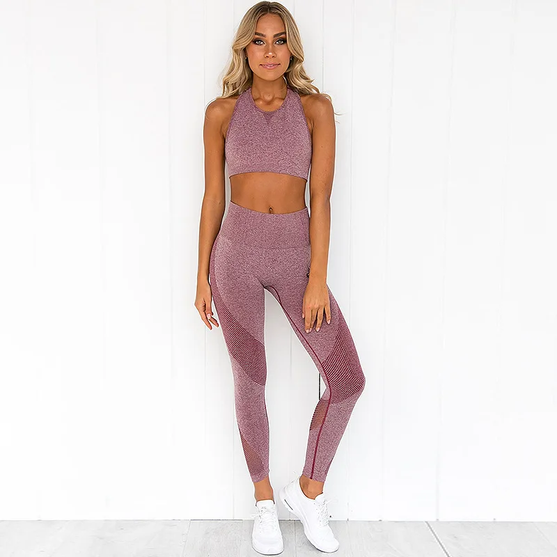 ROYACE Energy Seamless Leggings Bra 2Pcs Yoga Set Women Gym Fitness Clothing High Waist Yoga Leggings Suit Running Sportswear
ROYACE Energy Seamless Leggings Bra 2Pcs Yoga Set Women Gym Fitness Clothing High Waist Yoga Leggings Suit Running Sportswear
