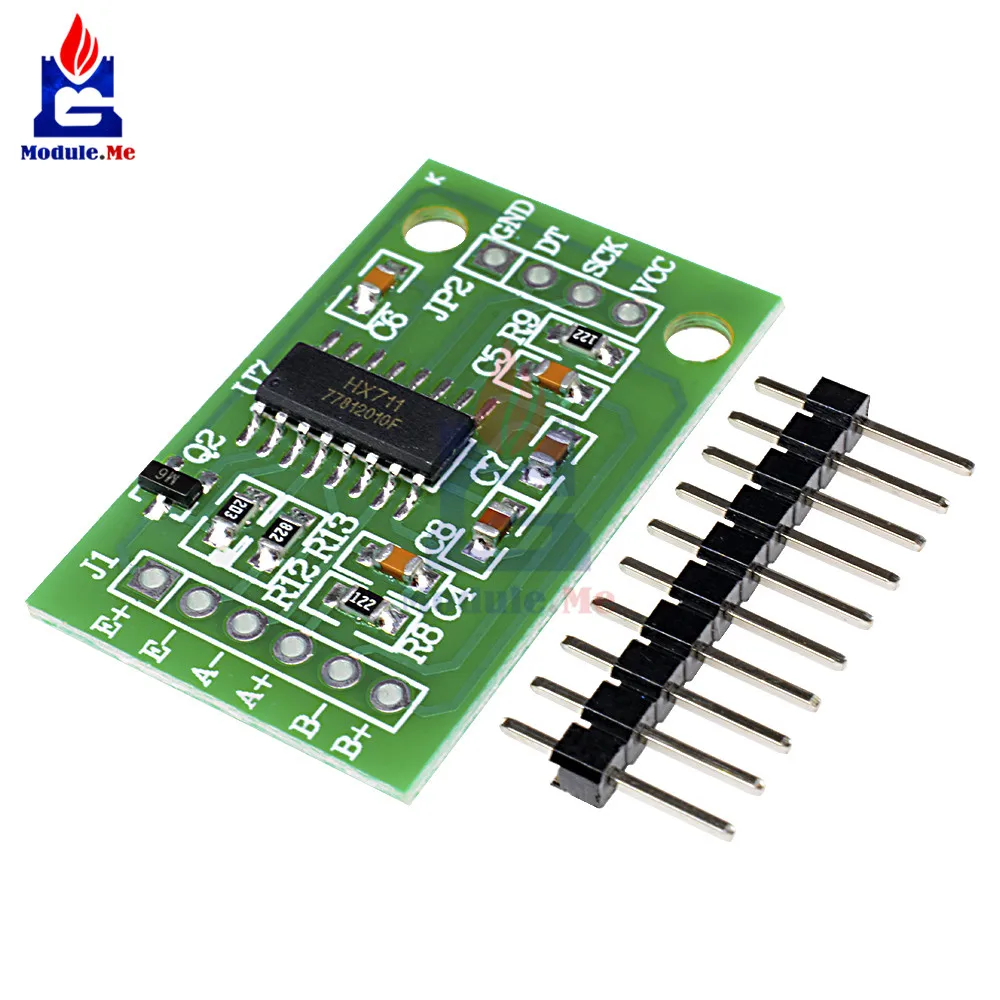 HX711 Weighing Sensor Module Dual-Channel 24 Bit Precision A/D Module Pressure Sensor Weighing Sensor Board for Scale
HX711 Weighing Sensor Module Dual-Channel 24 Bit Precision A/D Module Pressure Sensor Weighing Sensor Board for Scale