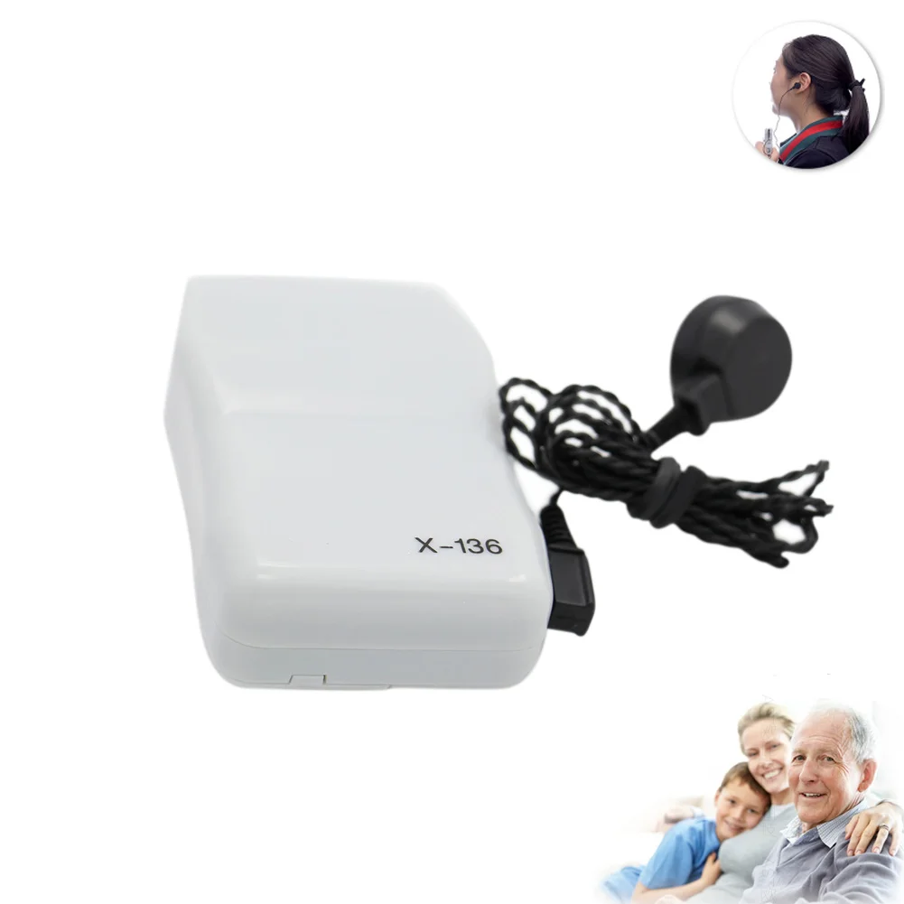 

AXON X-136 Pocket Wired Box Mini Hearing Aid Best Sound Amplifier Receiver Ear Tool Promotion Price