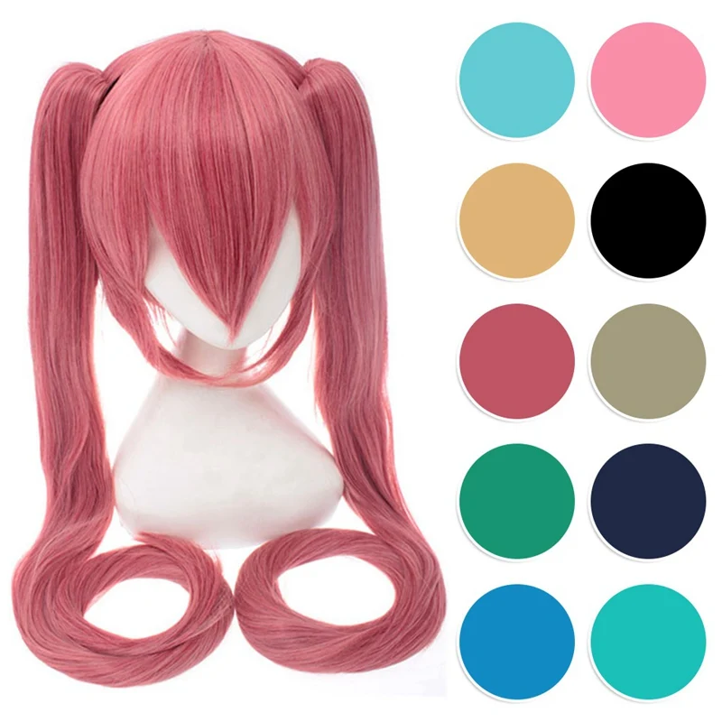 28 Colors Vocaloid Hatsune Miku Wig Black Rock Shooter Senbon Zakura Cosplay Wig Long Synthetic Hair Chip Ponytails
28 Colors Vocaloid Hatsune Miku Wig Black Rock Shooter Senbon Zakura Cosplay Wig Long Synthetic Hair Chip Ponytails
