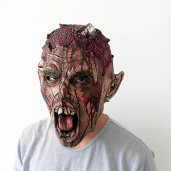 Creepy Party mask Halloween Horror Spectre Diviner Zombie Dead Zombie Devil Mask Cosplay Mask Realistic Silicone Masks
Creepy Party mask Halloween Horror Spectre Diviner Zombie Dead Zombie Devil Mask Cosplay Mask Realistic Silicone Masks