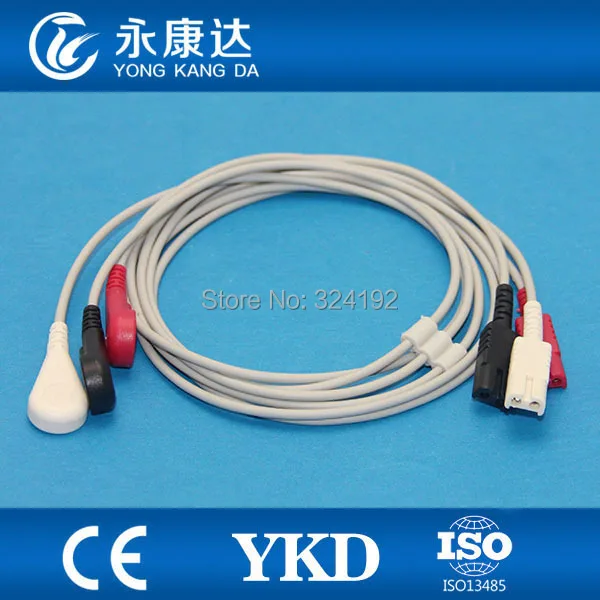 ECG LL Snap Trunk Cable for patient monitor with 3ld patient cable ,AHA Snap compatible for Bionet/Datex/GE-Hellige
ECG LL Snap Trunk Cable for patient monitor with 3ld patient cable ,AHA Snap compatible for Bionet/Datex/GE-Hellige