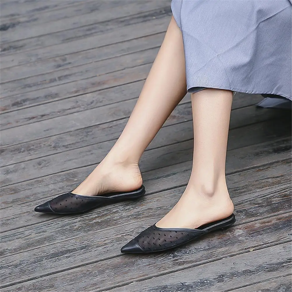 Brand Design Cow Leather Slip On Casual Air Mesh Pumps Mules Woman Shoes Low Heels Pointed Toe Summer Shoes Woman Mules
Brand Design Cow Leather Slip On Casual Air Mesh Pumps Mules Woman Shoes Low Heels Pointed Toe Summer Shoes Woman Mules