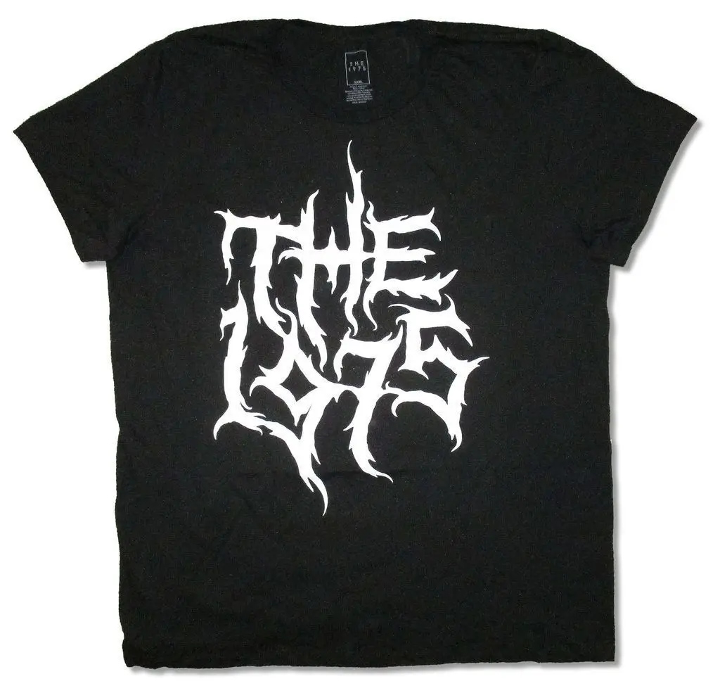 The 1975 Metal Logo Black T Shirt New Official Adult Clothing Tops Hipster Fashion Tees Brand Clothing Funny T-Shirt
The 1975 Metal Logo Black T Shirt New Official Adult Clothing Tops Hipster Fashion Tees Brand Clothing Funny T-Shirt