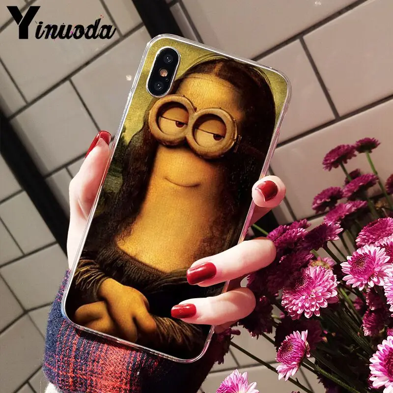 Van Gogh Mona Lisa Funny Art Girl with a pear earing