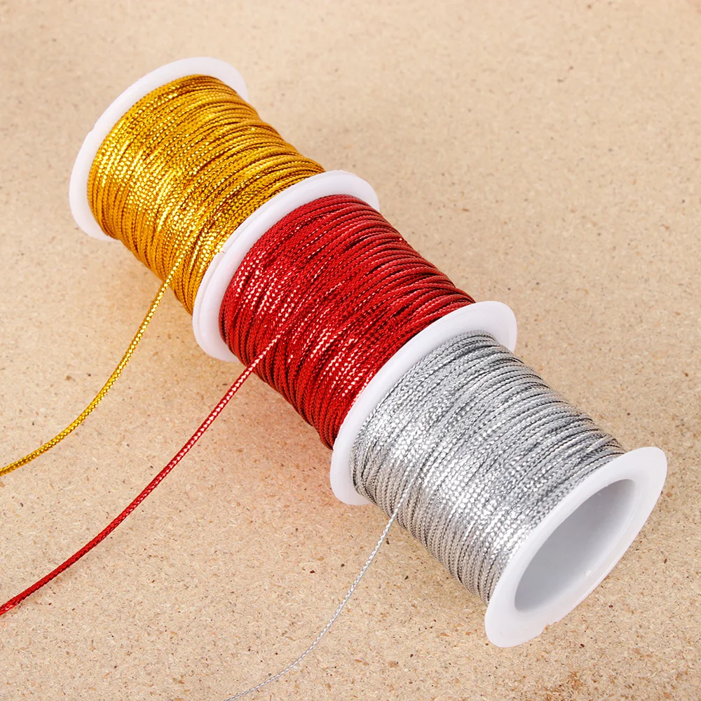 1PC Gold/Silver/Red Cord Thread Cord String Strap Polyester Fiber Cord Thread String DIY Rope Bead Necklace Bracelet Making
1PC Gold/Silver/Red Cord Thread Cord String Strap Polyester Fiber Cord Thread String DIY Rope Bead Necklace Bracelet Making