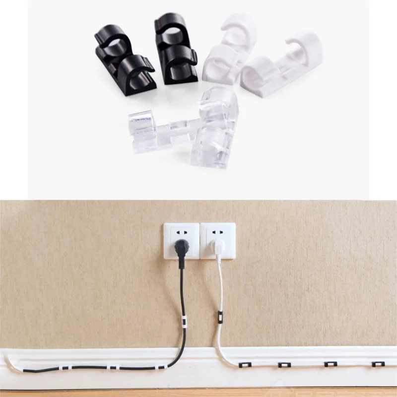 20Pcs/Pack Portable Cable Drop Clip Wire Cord Lead USB Charger Desk Tidy Organiser Cord Holder Organizer Holder Secure Table
20Pcs/Pack Portable Cable Drop Clip Wire Cord Lead USB Charger Desk Tidy Organiser Cord Holder Organizer Holder Secure Table