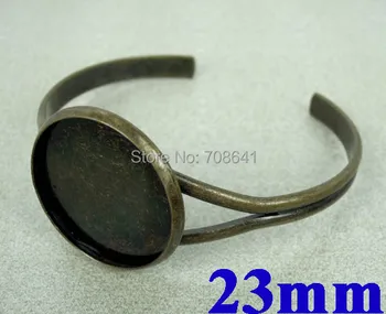 23mm Vintage Antique Bronze Plated Round Bezel tray Cabochon Blank Cuff Bracelet Bangle Settings Crafts DIY Making Wholesale
23mm Vintage Antique Bronze Plated Round Bezel tray Cabochon Blank Cuff Bracelet Bangle Settings Crafts DIY Making Wholesale