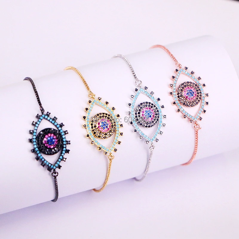 10PCS Zyunz Fashion Multicolor Micro Pave CZ Rhinestone Eye charm connector bracelet slide chain jewelry bracelet
10PCS Zyunz Fashion Multicolor Micro Pave CZ Rhinestone Eye charm connector bracelet slide chain jewelry bracelet