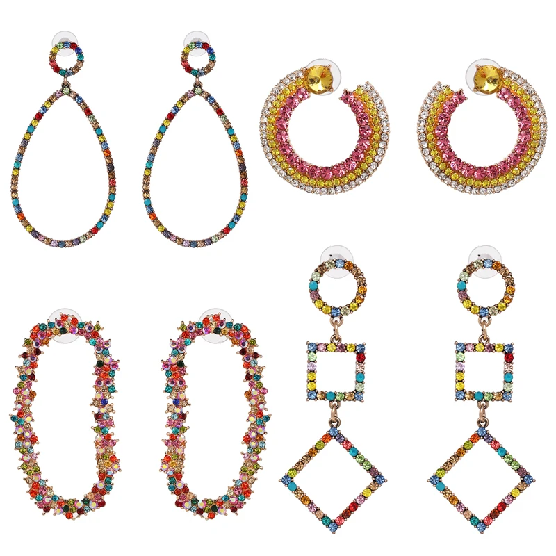 JUJIA Hot sale multi colors wholesale New vintage crystal earrings fashion women statement crystal dangle ZA Earrings for women
JUJIA Hot sale multi colors wholesale New vintage crystal earrings fashion women statement crystal dangle ZA Earrings for women