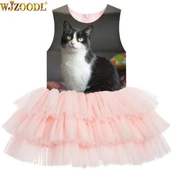 Girl Birthday Party Dress fashion printing Black cat Girls Dresses For Wedding Formal Princess Ball Gown Kids dresse
Girl Birthday Party Dress fashion printing Black cat Girls Dresses For Wedding Formal Princess Ball Gown Kids dresse