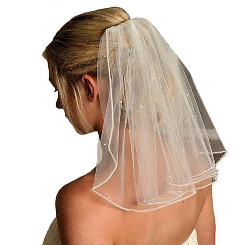 JIERUIZE One Layer Short Wedding Veils With Comb Soft Tulle Bridal Veils With Comb Crystal Wedding Accessories
JIERUIZE One Layer Short Wedding Veils With Comb Soft Tulle Bridal Veils With Comb Crystal Wedding Accessories