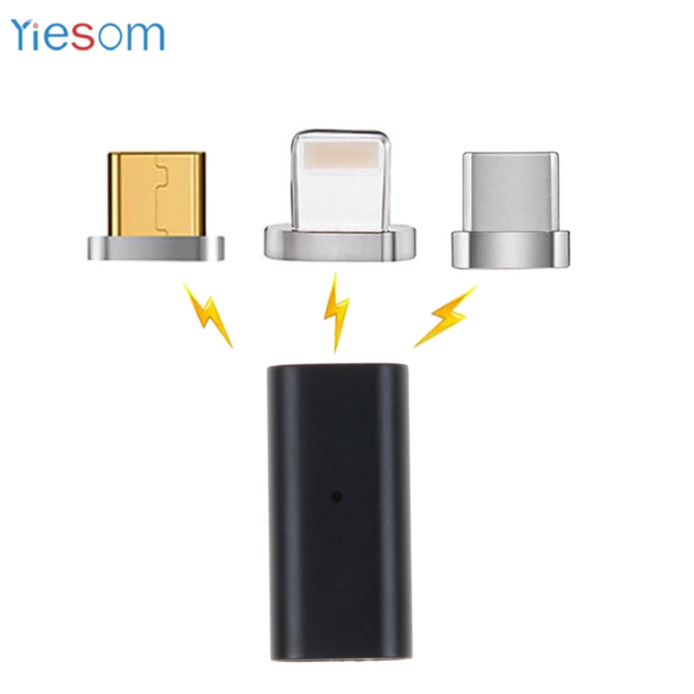 Magnetic Charge Type C/lOS/Micro/ 3 IN1 Magnet Charging USB Data Cable Adapter Converter For iPhone Android Micro to Type-C Plug
Magnetic Charge Type C/lOS/Micro/ 3 IN1 Magnet Charging USB Data Cable Adapter Converter For iPhone Android Micro to Type-C Plug