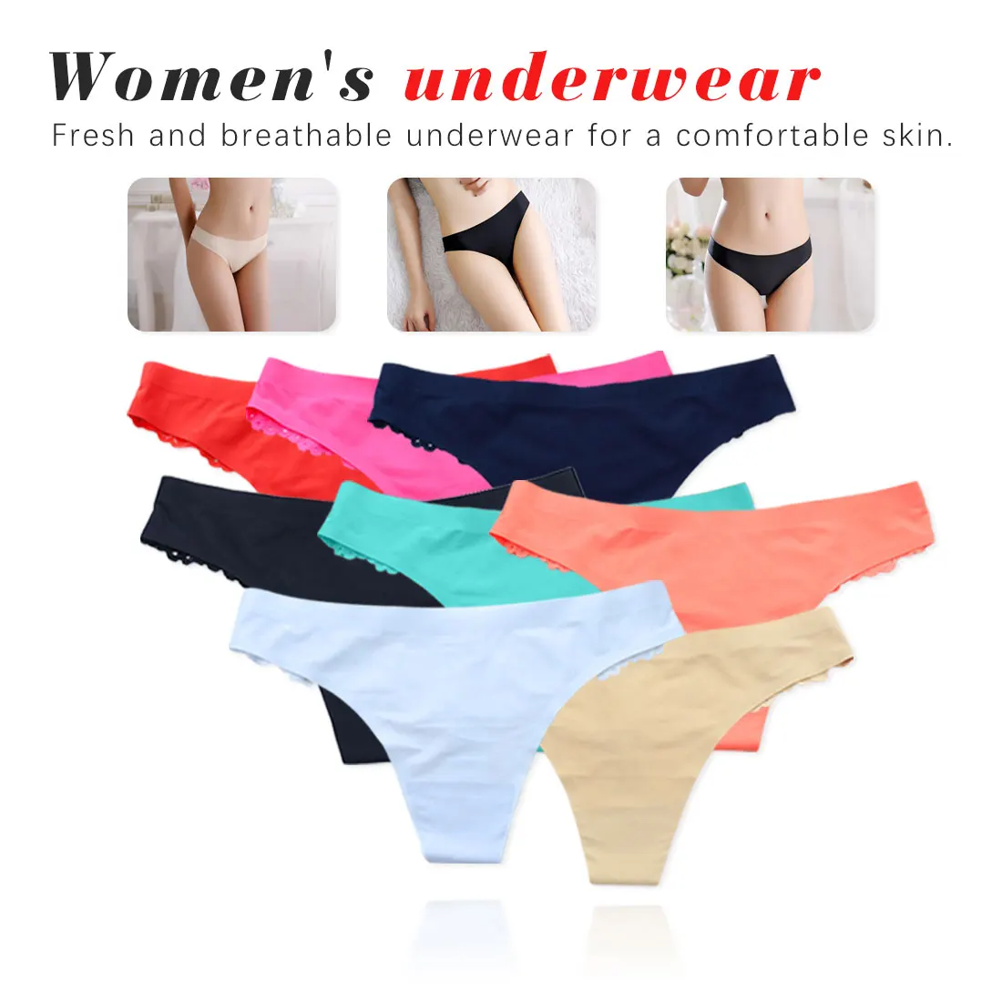 Women's Underwear Sexy Erotic Lingerie G-string Thongs Lace Floral Sheer Low Waist Ice Silk Briefs Seamless Panties
Women's Underwear Sexy Erotic Lingerie G-string Thongs Lace Floral Sheer Low Waist Ice Silk Briefs Seamless Panties