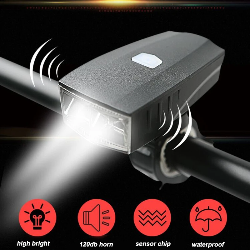 USB перезаряжаемая Водонепроницаемая велосипедная фара с регулируемым высоким Bean