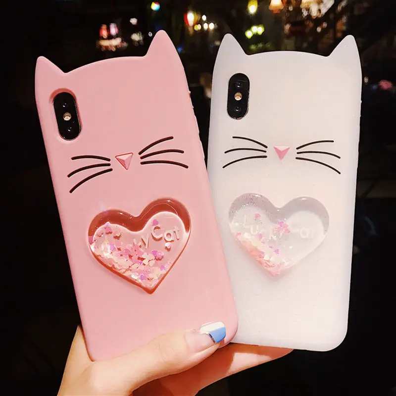 3D Cartoon Lucky Cat Case For iPhone X 6 6S 7 8 Plus Soft TPU Silicone Cover For iPhone XR XS Max Cute Love Heart Phone Cases
3D Cartoon Lucky Cat Case For iPhone X 6 6S 7 8 Plus Soft TPU Silicone Cover For iPhone XR XS Max Cute Love Heart Phone Cases