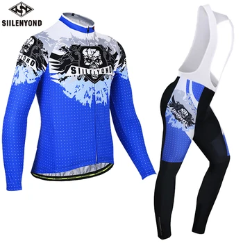SIILENYOND Winter Thermal Fleece Cycling Jersey Long Bib Set Men Mountain Bike Clothes Long Ropa Ciclismo uniforme fietskleding
SIILENYOND Winter Thermal Fleece Cycling Jersey Long Bib Set Men Mountain Bike Clothes Long Ropa Ciclismo uniforme fietskleding