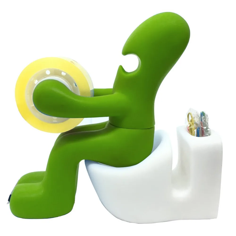The New Green Butt Station - Desk Accessory: Tape Dispenser Pen Memo Holder Clip Storage
The New Green Butt Station - Desk Accessory: Tape Dispenser Pen Memo Holder Clip Storage