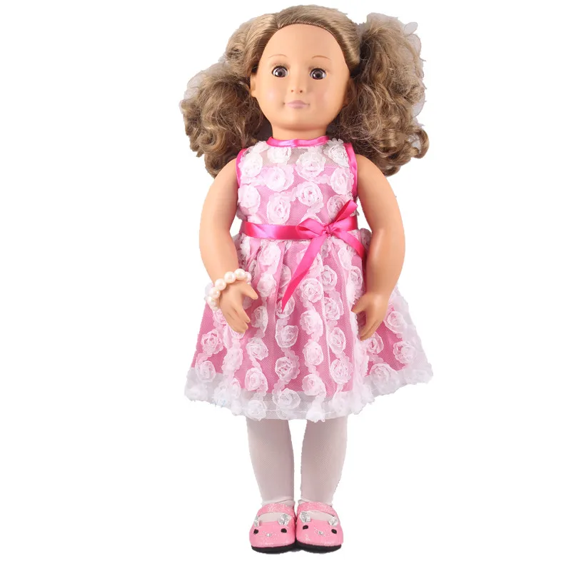 Handmade Fashion Doll Clothes for 18 inch Girl Doll White Dress Elegant +White Tights +Pink Shoe +White Pearl Bracelet
Handmade Fashion Doll Clothes for 18 inch Girl Doll White Dress Elegant +White Tights +Pink Shoe +White Pearl Bracelet