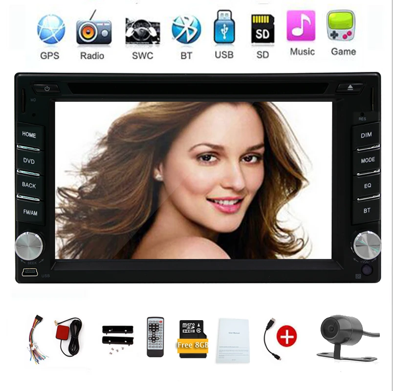 2 din New universal Car Radio Double 2 din Car DVD Player GPS Navigation In dash Car Stereo video Free gps Camera car multimedia
2 din New universal Car Radio Double 2 din Car DVD Player GPS Navigation In dash Car Stereo video Free gps Camera car multimedia