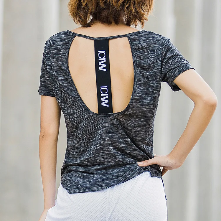 Women's Yoga Top Hollow out Sports Shirts Workout Gym Tank Tops Fitness Crop Top Sport T-Shirts Running Letters Sportswear
Women's Yoga Top Hollow out Sports Shirts Workout Gym Tank Tops Fitness Crop Top Sport T-Shirts Running Letters Sportswear