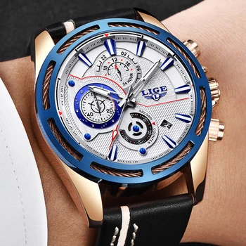 Relojes Hombre 2018 New LIGE Top Brand Luxury Watch Mens Military Sport Waterproof Wrist Watch High Quality Leather Quartz Clock
Relojes Hombre 2018 New LIGE Top Brand Luxury Watch Mens Military Sport Waterproof Wrist Watch High Quality Leather Quartz Clock