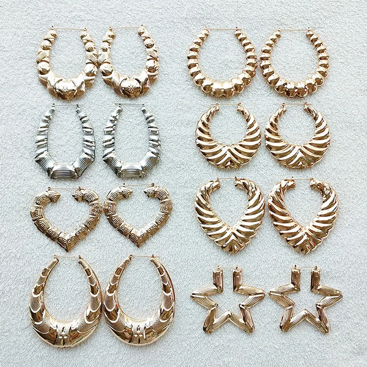 Heart Water Drop Star Style Large Hoop Earrings Hip-Hop Big Circle Hoop Earrings Dance Club Bamboo Jewelry Accessories For Women
Heart Water Drop Star Style Large Hoop Earrings Hip-Hop Big Circle Hoop Earrings Dance Club Bamboo Jewelry Accessories For Women