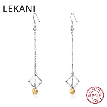 2018 LEKANI Crystals From SWAROVSKI Long Chain Tassel Drop Earrings 925 Sterling Silver Piercing For Women Fine Jewelry
2018 LEKANI Crystals From SWAROVSKI Long Chain Tassel Drop Earrings 925 Sterling Silver Piercing For Women Fine Jewelry