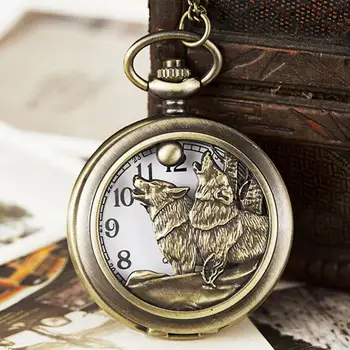 Vintage Wild Wolfs Quartz Pocket Watch Wolves Tribe Wolf Pack Hunter Reloj for Men Children Laser Engraved Flip Necklace Clock
Vintage Wild Wolfs Quartz Pocket Watch Wolves Tribe Wolf Pack Hunter Reloj for Men Children Laser Engraved Flip Necklace Clock