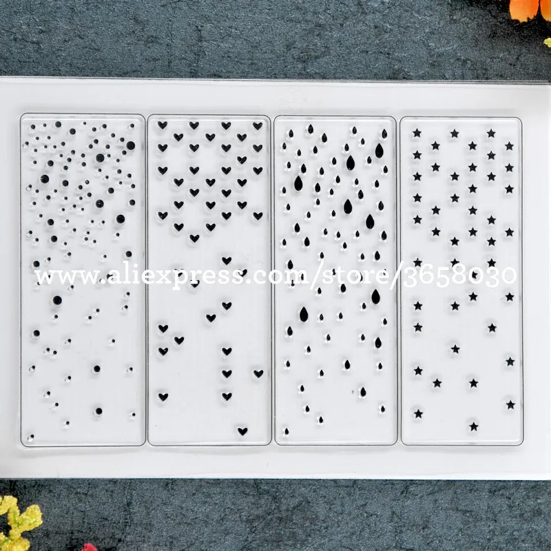 Snow Star Raindrop Heart Background Scrapbooking DIY photo cards rubber stamps clear stamps transparent stamp 11x16cm 8101643
Snow Star Raindrop Heart Background Scrapbooking DIY photo cards rubber stamps clear stamps transparent stamp 11x16cm 8101643