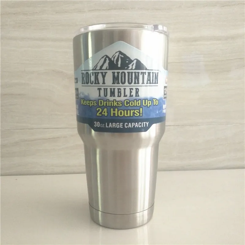 Stainless Steel Travel Tumbler Cup - 30 oz Double Wall Vacuum Insulated Drinking Thermal Mug w/ Slider Lid
Stainless Steel Travel Tumbler Cup - 30 oz Double Wall Vacuum Insulated Drinking Thermal Mug w/ Slider Lid
