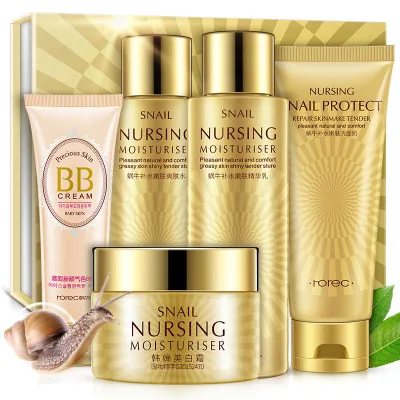 Horec Snail Liquid Whitening Moisturizing Facial Set Nourishing Moisturizing Five-Piece Skin Care
Horec Snail Liquid Whitening Moisturizing Facial Set Nourishing Moisturizing Five-Piece Skin Care
