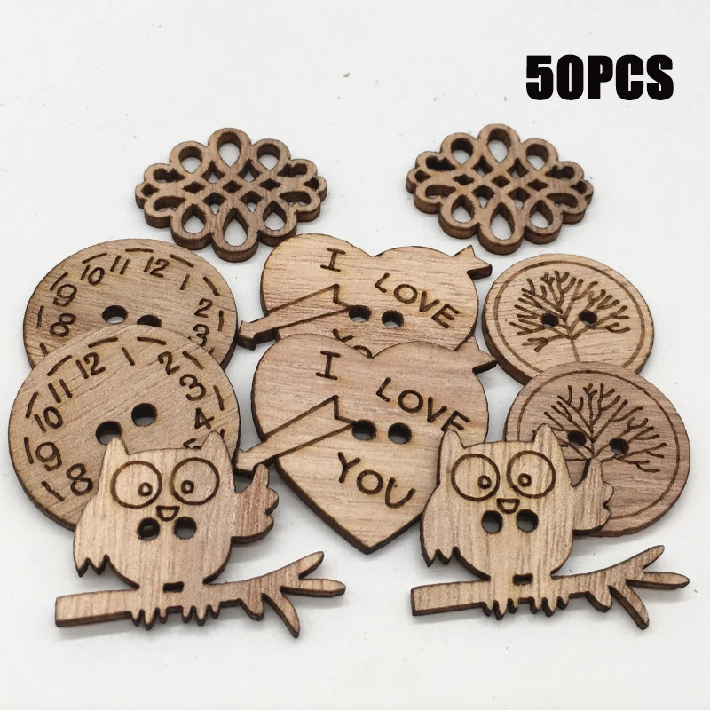 50 Pcs Cartoon Animal Hollow Wooden Button Mixed Shape Sewing Tools Decor Button Scrapbooking Garment DIY Apparel Accessories
50 Pcs Cartoon Animal Hollow Wooden Button Mixed Shape Sewing Tools Decor Button Scrapbooking Garment DIY Apparel Accessories