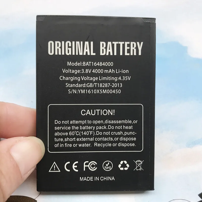 Runboss BAT16484000 Replacement Battery For Doogee DOOGEE X5 Max Pro Li-ion Polymer 4000mAh Batteires
Runboss BAT16484000 Replacement Battery For Doogee DOOGEE X5 Max Pro Li-ion Polymer 4000mAh Batteires