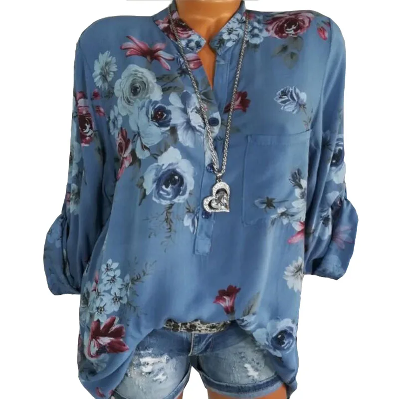 Women Blouse Spring Summer Shirts Harajuku Long Sleeve V-neck Loose Blouse Sweet Flower Print Casual Shirts Plus Size 5XL Blusas
Women Blouse Spring Summer Shirts Harajuku Long Sleeve V-neck Loose Blouse Sweet Flower Print Casual Shirts Plus Size 5XL Blusas