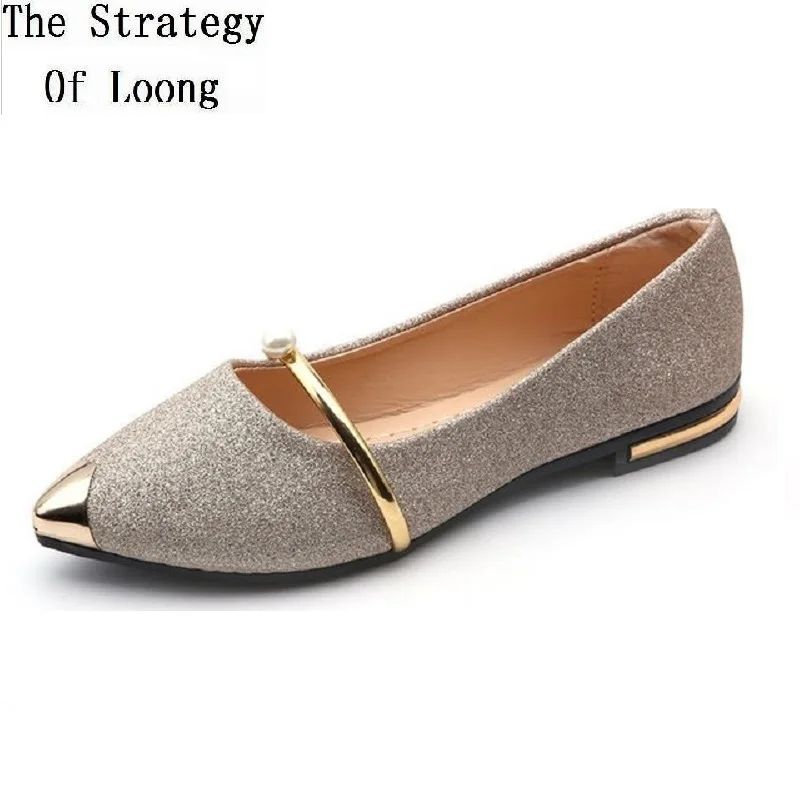 Spring Summer Autumn Fashion Korean Style String Bead Metal Decoration Shallow Women Flats Slip On Antiskid Soles Shoes 20190407
Spring Summer Autumn Fashion Korean Style String Bead Metal Decoration Shallow Women Flats Slip On Antiskid Soles Shoes 20190407