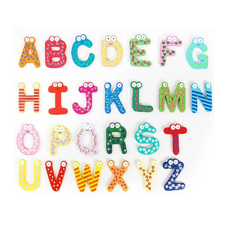 Wooden Fridge Magnet 26 Alphabet Intelligence Development Toy Kids Children Magnetic Sticker Classroom Office Whiteboard Gadget
Wooden Fridge Magnet 26 Alphabet Intelligence Development Toy Kids Children Magnetic Sticker Classroom Office Whiteboard Gadget