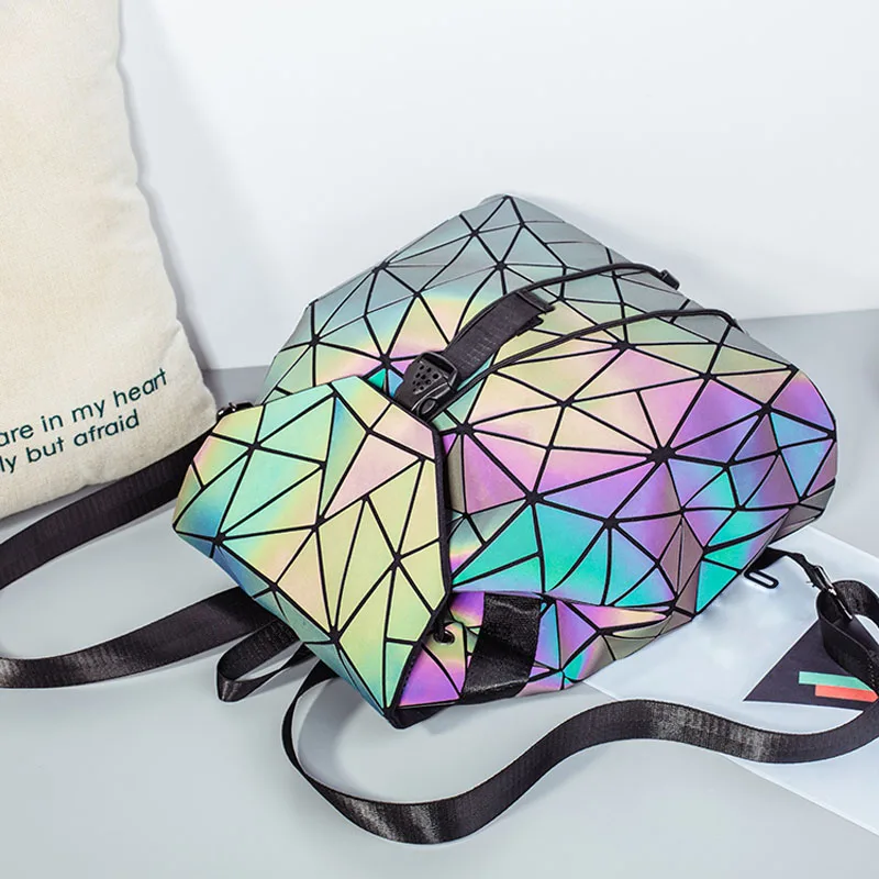Geometric Lumnious Backpacks for Women HTB1LxY3XlOD3KVjSZFFq6An9pXap - Geometric Lumnious Backpacks for Women